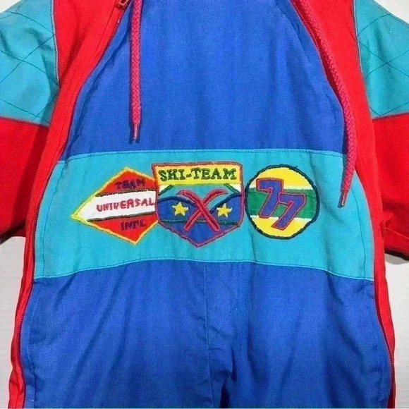 VTG 80s Happy Kids Full Body Snow Suit Size 12 Months - Picture 4 of 9
